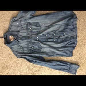 True religion button down shirt